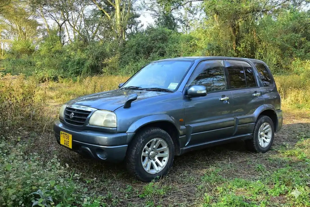 Suzuki Escudo 4x4 safari vehicle ready for Tanzania national park tours